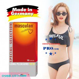Bao Cao Su MASCULAN Long Pleasure 5 in 1 Siêu Chất của Đức – Gân Gai Kéo Dài Thời Gian Quan Hệ – Tăng Cường Khoái Cảm