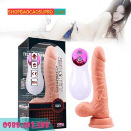 Sextoy Dương Vật Giả Pure Naturally Vibration Jacky Gắn Tường Kính, Siêu Mềm, 8 Chế Độ Rung