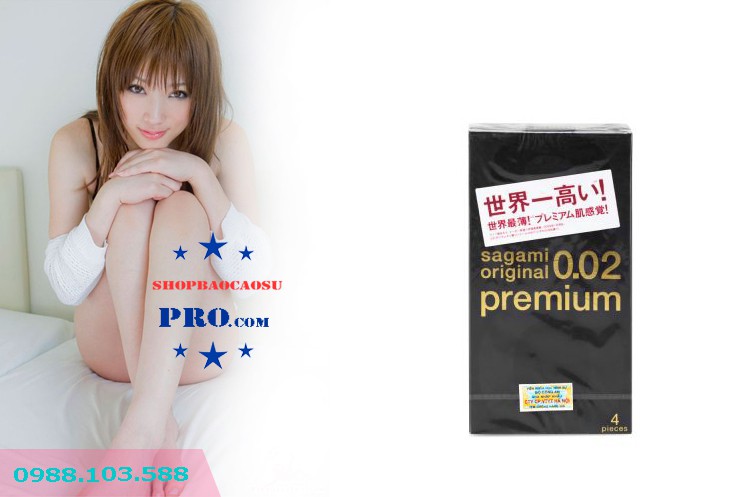 bao cao su cao cấp nhất thế giới Sagami Original 0.02 Premium