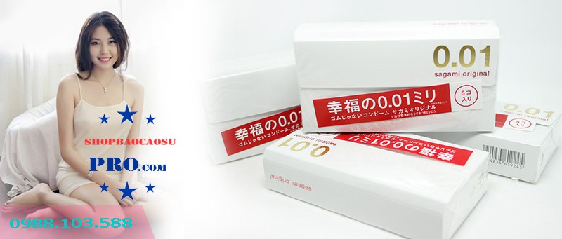 bao cao su sagami original 0.01 hộp 1 chiếc