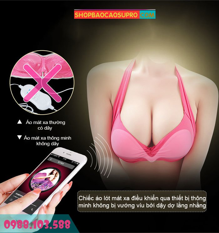 áo lót ngực leten có thể sử dụng qua sóng wifi