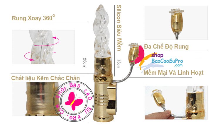 kích thước dương vật giả xoắn