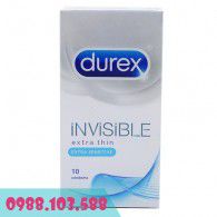 Bao Cao Su Durex Invisible Extra Thin - Siêu Mỏng (Dòng Sản Phẩm Thế Hệ Mới Của Durex)