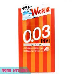 Bao Cao Su Jex Invi 0.03 Hot & Cool