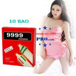 Bao cao su 9999 Với Tua Chôm Chôm - Xoắn Ốc Cực Phê - Chị Em Phụ Nữ Cực Sướng - Hộp 10 chiếc
