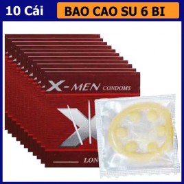 Bao cao su X-men 6 bi to bao quanh phần đầu - Bi Hộp 10 Chiếc