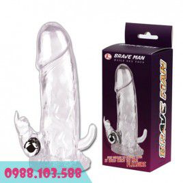 Bao Cao Su Đôn Dên Rung Kết Hợp Ngón Tay Phụ - Phiên bản đặc biệt – Tăng kích thước – Rung massage