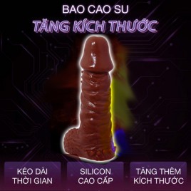 Cậu nhỏ trở nên lực lưỡng với Bao cao su đôn dên Trứng nâu - Siêu mềm mịn