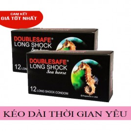 Yêu lâu hơn tới 15' với Bao cao su chống xuất tinh sớm double safe longshock - hộp lớn