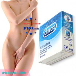 ComBo 4 Hộp Bao Cao Su Durex Extra Safe Với Hình Dáng Độc Đáo