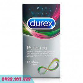 Yêu Lâu Hơn, Bôi Trơn Hơn Với Bao Cao Su Durex Performa - Hộp Lớn (Chỉ Bán Kèm Theo SP Khác)