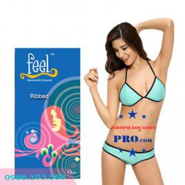 Bao cao su Feel Ribbed Gai Gân - Công thức đưa nàng tới đỉnh.