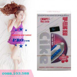 2 Hộp Bao cao su No.One TOp Feeling Bead – 4 Hàng Bi Chạy Dọc