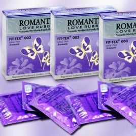 Yêu Thật Lâu với Bao Cao Su Romantic Fit-Tex 003 - Gai Nổi - Ôm vừa khít cậu nhỏ