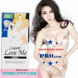 Siêu Mỏng Hơn – Trơn Mượt Hơn Với Bao Cao su Sagami Love Me Gold