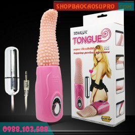 Lưỡi liếm âm đạo Oral Tongue - rung đa tốc độ - đa chức năng với trứng rung đi kèm